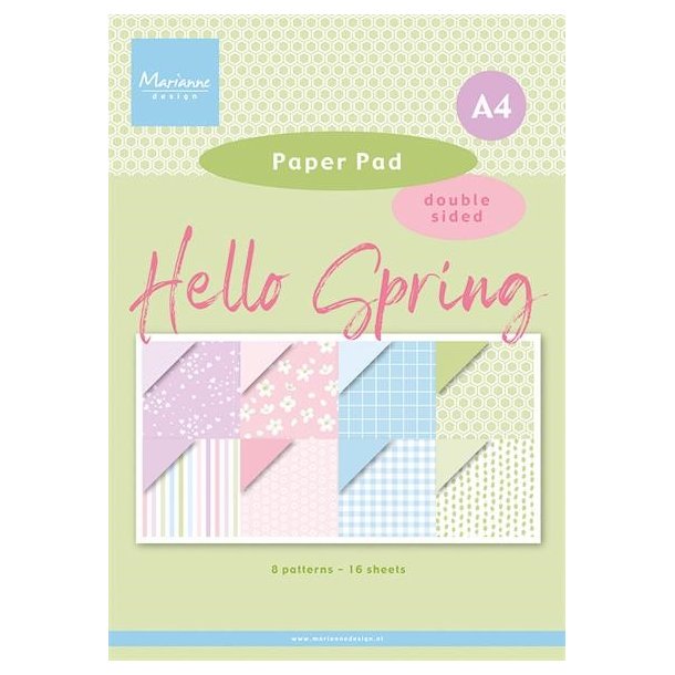 Marianne Design Paperpad "Hello Spring" A4 PK9199