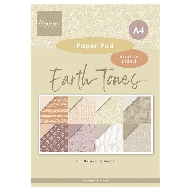 Marianne Design Paperpad "Earth tones - A4" PK9204