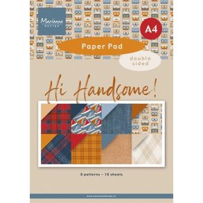 Papirblok A4 HI Handsome PK9208 Marianne Design 