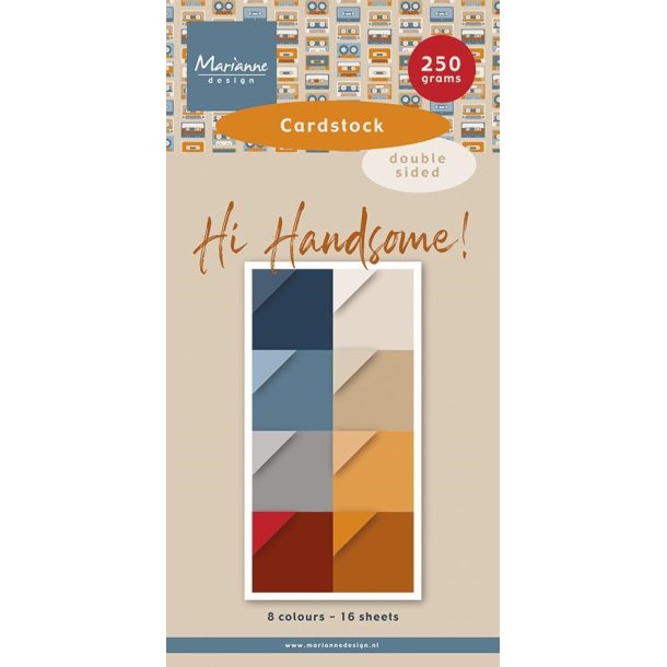 Papirblok 15x30cm HI Handsome PK9209 Marianne Design 