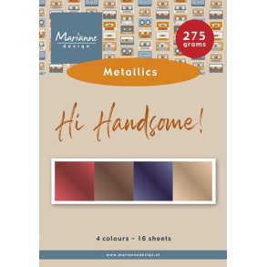 Papirblok A5 HI Handsome - Metallics PK9210 Marianne Design 