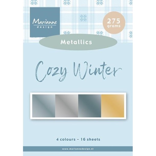 Marianne Design Paperpad "Cozy Winter - Metallics" PK9214