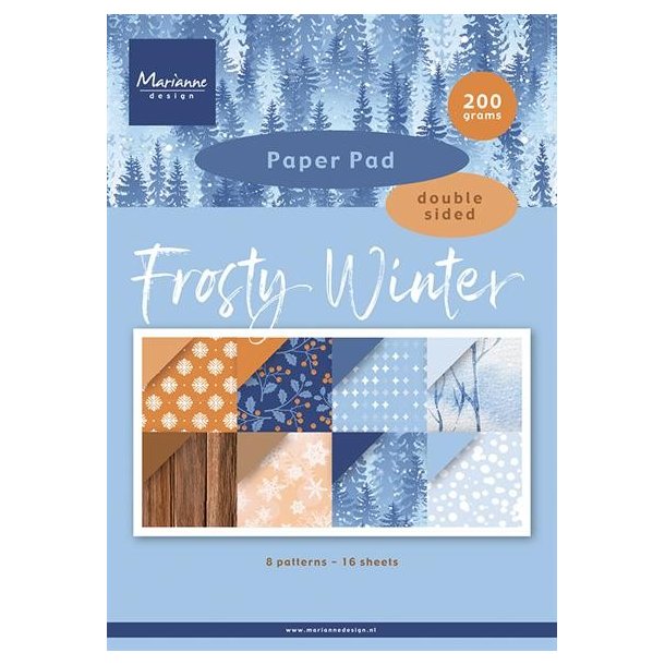 Papirblok Frosty Winter A4 PK9226 Marianne Design