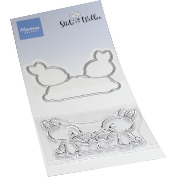 Marianne Design stempel incl. die Rabbit friends CS1154 ST19