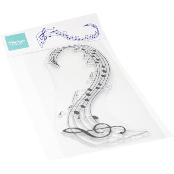 Akrylstempel Music Swirl CS1174 Marianne Design 