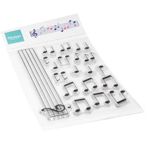 Akrylstempel Musical notes CS1175 Marianne DEsign 