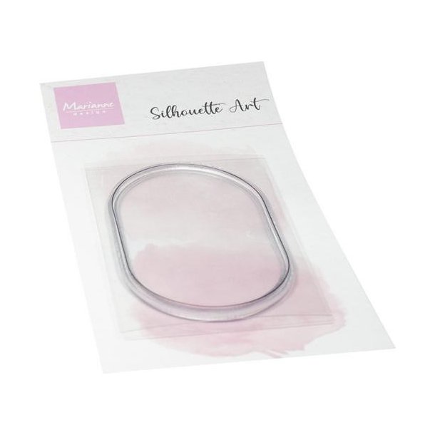 Akrylstempel Silhouette Art - Oval frame CS1187 Marianne Design