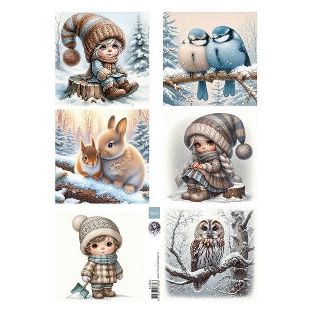 Klippeark Dreamy Winter by Fairybells FB2505 Marianne Design M11
