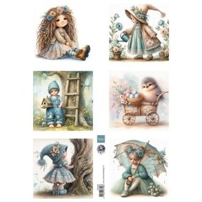 Klippeark Dreamy Spring by Fairybells FB2508 Marianne Design M8