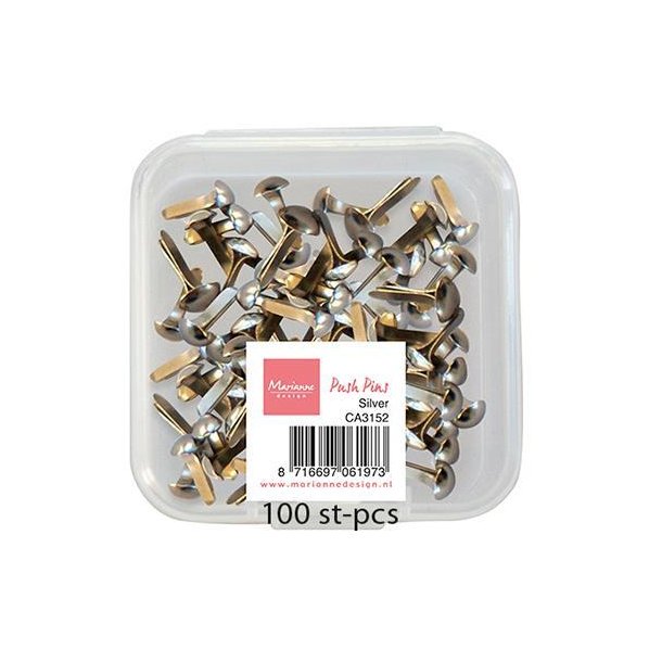 Marianne Design Push Pins/Brads "Silver" CA3152 