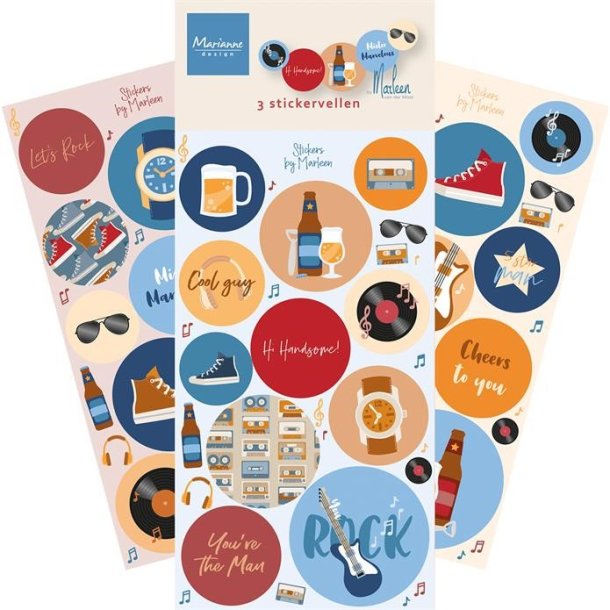 Marianne Design Stickers "Hi Handsome! by Marleen" CA3205