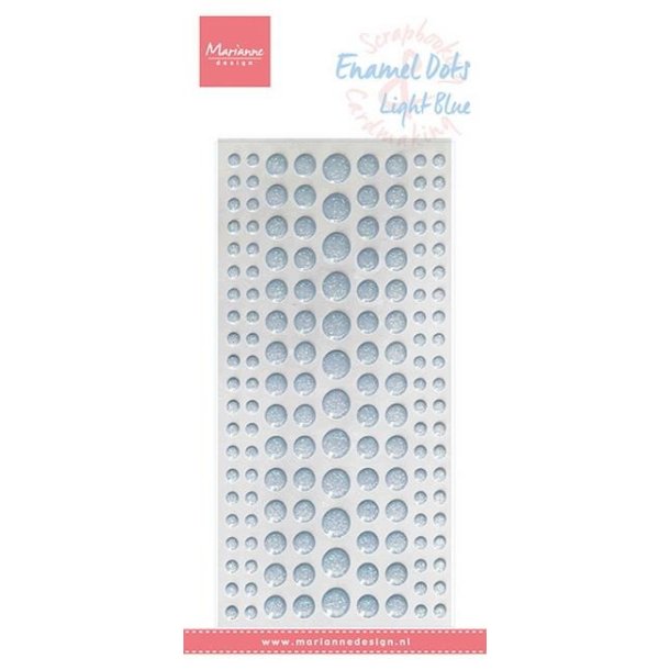 Marianne Design Glitter Enamel Dots "Light Blue" PL4526