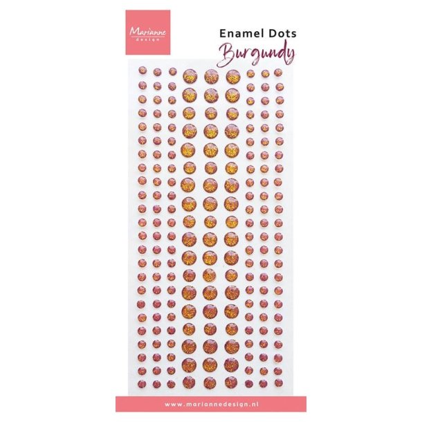 Marianne Design Enamel dots "Burgundy" PL4542