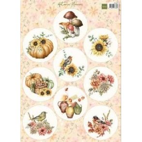 Klippeark Autumn Flowers VK9637 Marianne Design M11