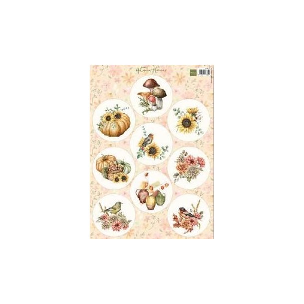 Klippeark Autumn Flowers VK9637 Marianne Design M11
