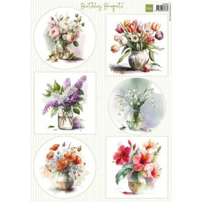 Klippeark Birthday Bouquets VK9639 Marianne Design M11