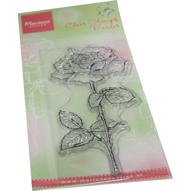 Akrylstempel TC0906 Tiny's Borders Rose  Marianne Design ST20