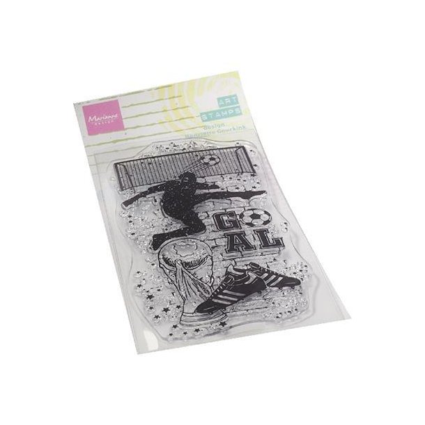 Akrylstempel MM1645 art stamps - soccer Marianne Design