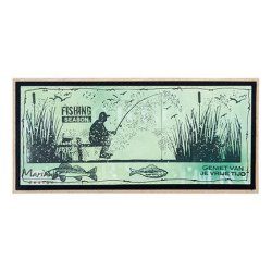Akrylstempel MM1646 art stamp - Fishing Marianne Design