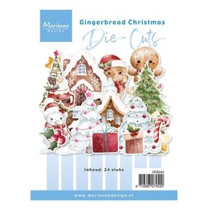 Die-cuts Gingerbread Christmas VK9642 Marianne Design
