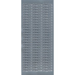 Stickers 4355 s�lv Tillykke S2