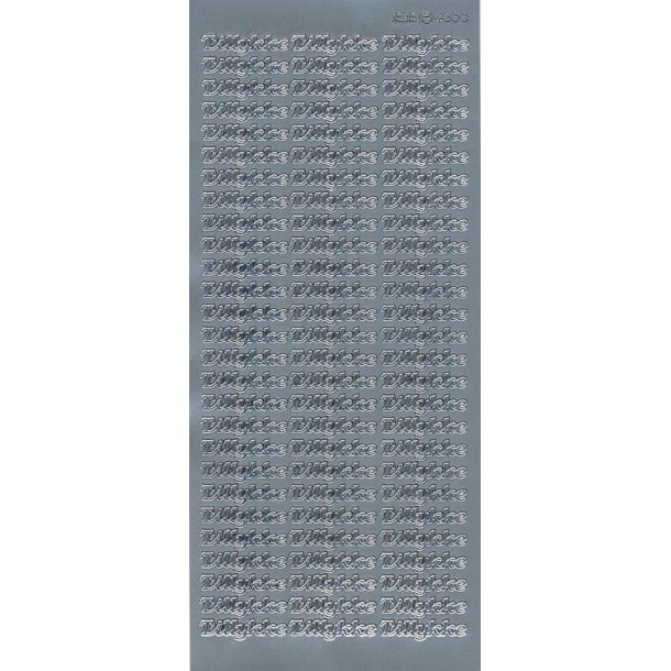 Stickers 4355 slv Tillykke S2
