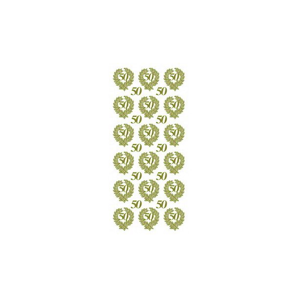 Stickers 50 r Guld S6