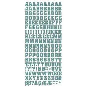 Stickers Bogstaver S�lv 423233 S6