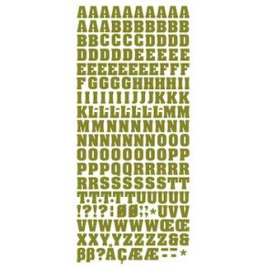 Stickers Bogstaver Guld 423234 S6