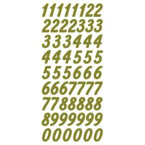 Stickers Tal 4783Guld S6