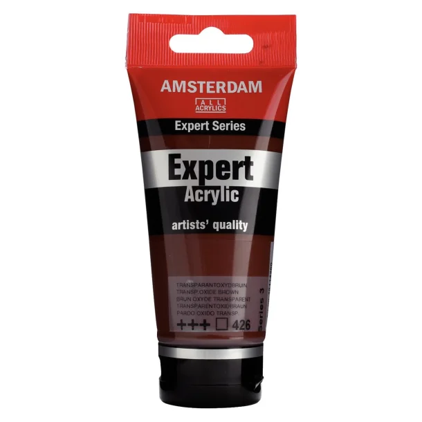 AMSTERDAM Expert Series acrylic tube 75 ml Transparent Oxide Brown 426