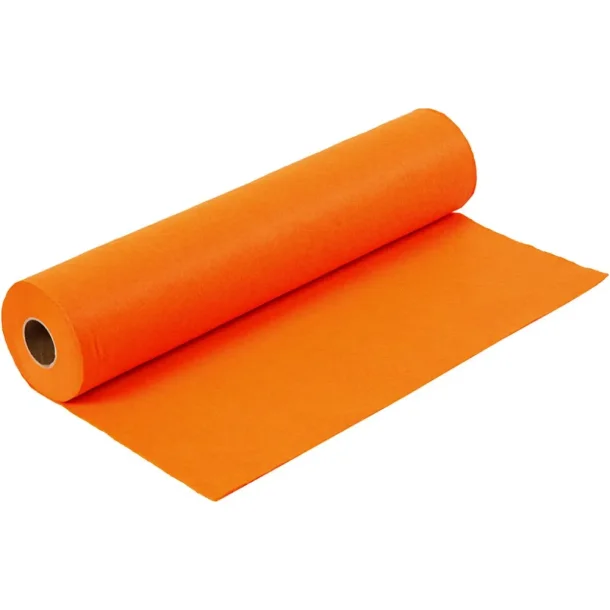 Hobbyfilt orange 45cm x 0,5m 180-200g 1,5 mm tyk