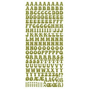 Stickers Bogstaver guld 4771 S6