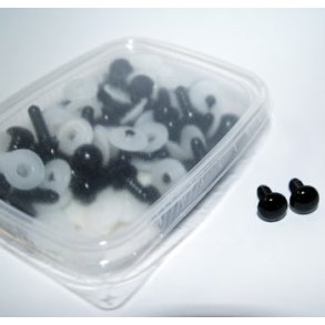 �jne 10mm med sikkerhedsskive sort 2 par