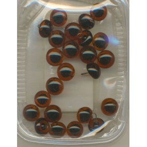 Glas�jne sy-p� brun 12mm 4stk