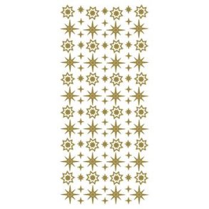 Stickers Diverse stjerner guld S7