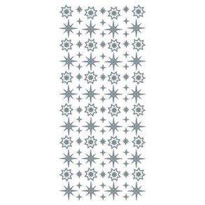 Stickers Diverse Stjerner s�lv S7