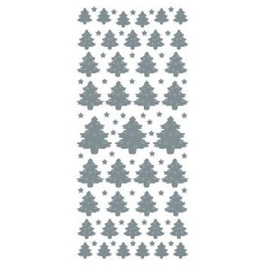 Stickers Juletr� s�lv S7