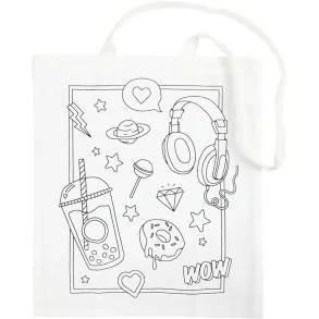 Mulepose 1 stk. str. 38x42 cm 130 g, hvid