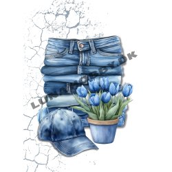 Papirblok A6 Denim Ladies - Luna Hobby