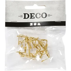 Briller guld B: 25mm 10stk