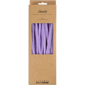 Chenille Lilla 50 Stk. 6 mm. L: 30 cm