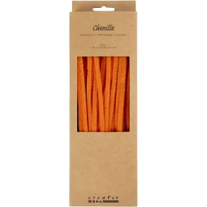 Chenille Orange 50 Stk. L: 30 cm, 6 mm