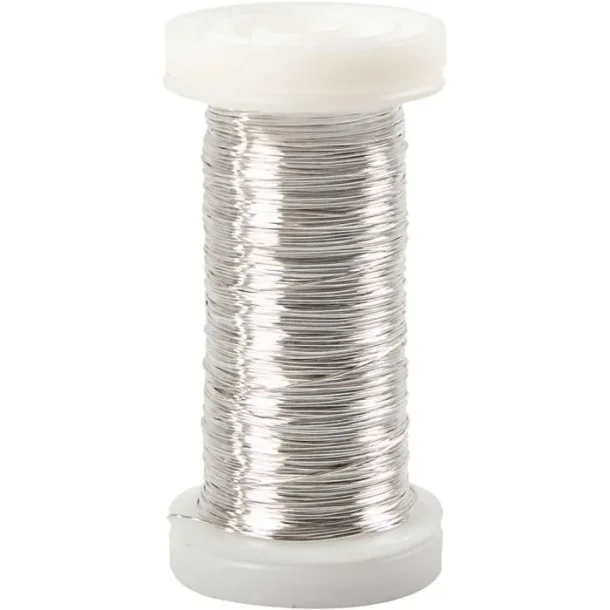Slvtrd 1 Rl. 100 M, 0,3 mm, Forslvet, 50 g