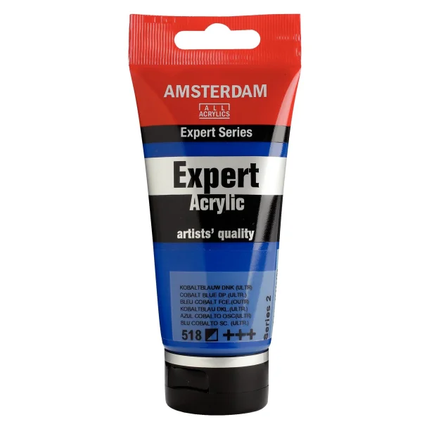 AMSTERDAM Expert Series acrylic tube 75 ml Cobalt Blue Deep (Ultramarine) 518