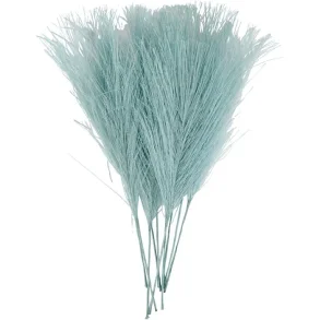 Kunstige fjer 1 Pk., 10 Stk., L: 15 cm, B: 8 cm, Turkis