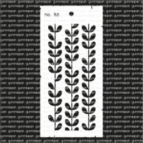 Gummiapan Stencil nr. 52  10x21cm