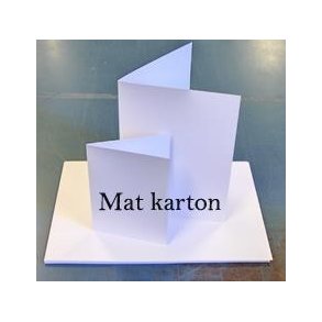 Kortkarton Hvidt 14x28 cm 200 gr. MAT ca. 100ark