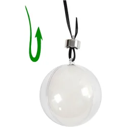 Deko-kugle D: 8cm transparent 5stk 