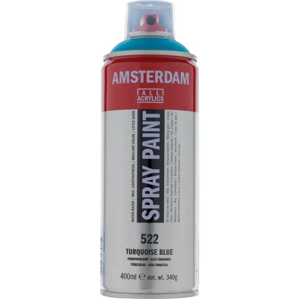 AMSTERDAM Spray paint 400 ml Turquoise Blue 522